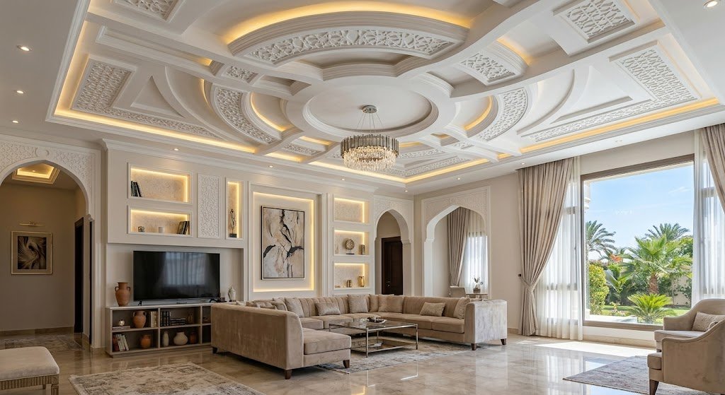 جبس بورد الكويت | أحدث ديكورات وأسقف معلقة - الفن الحديث